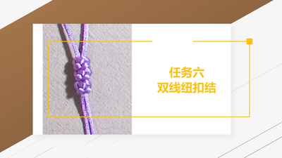 6.双线纽扣结